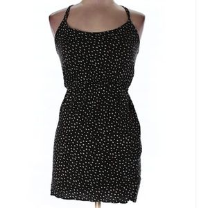 Aqua black and white spaghetti strap dress